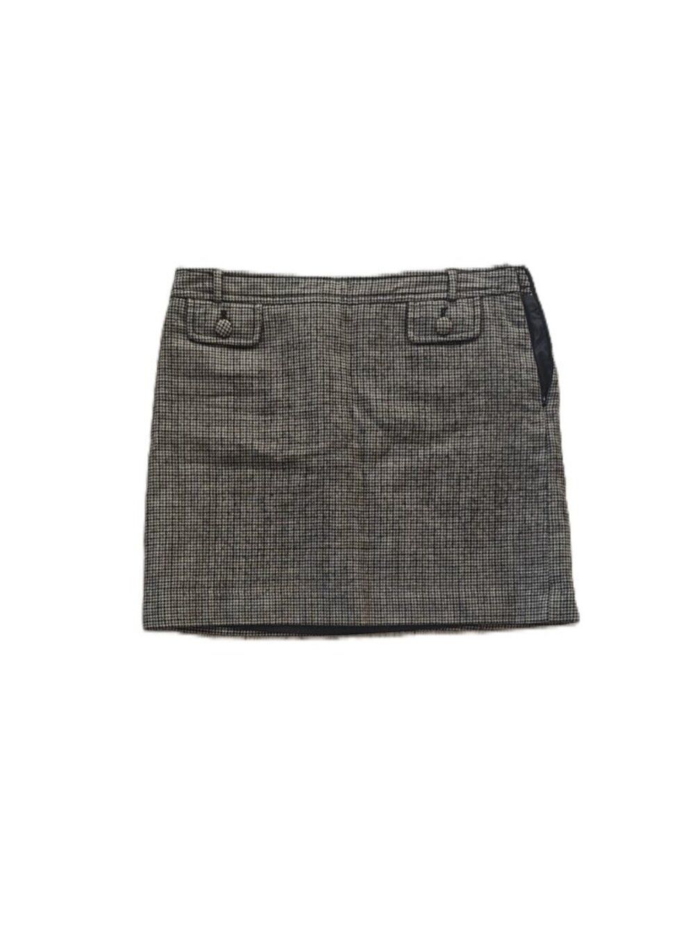 Banana Republic Houndstooth Mini Skirt – Brown/Black – Lined – Size 4